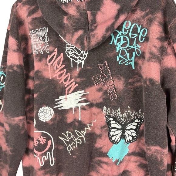 EUC Eighty Eight Brand Men’s Graffiti Graphic Hoodie & Jogger Sweat Set Sz Large - Picture 11 of 15